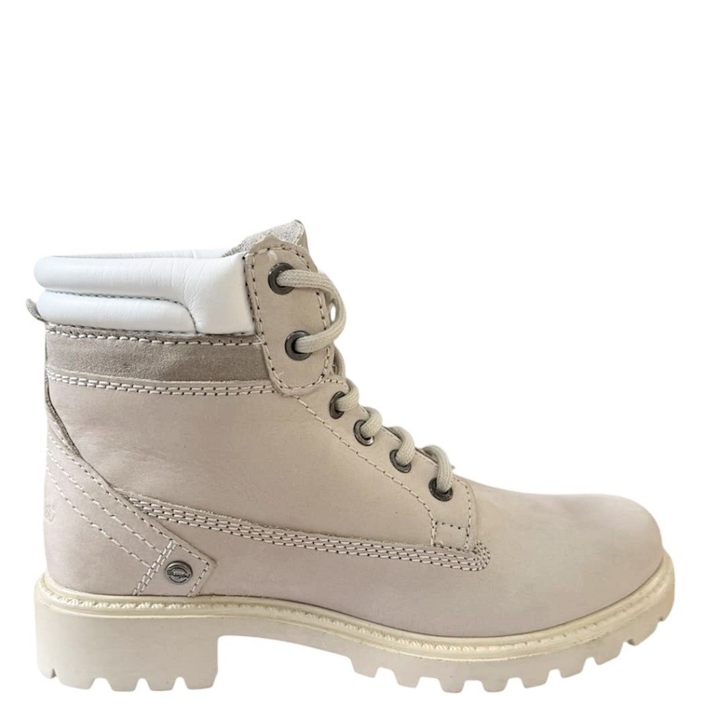 WRANGLER</br>Γυναικεία Μποτάκια Εκρού Nubuck WL172500-182 CREEK Wrangler