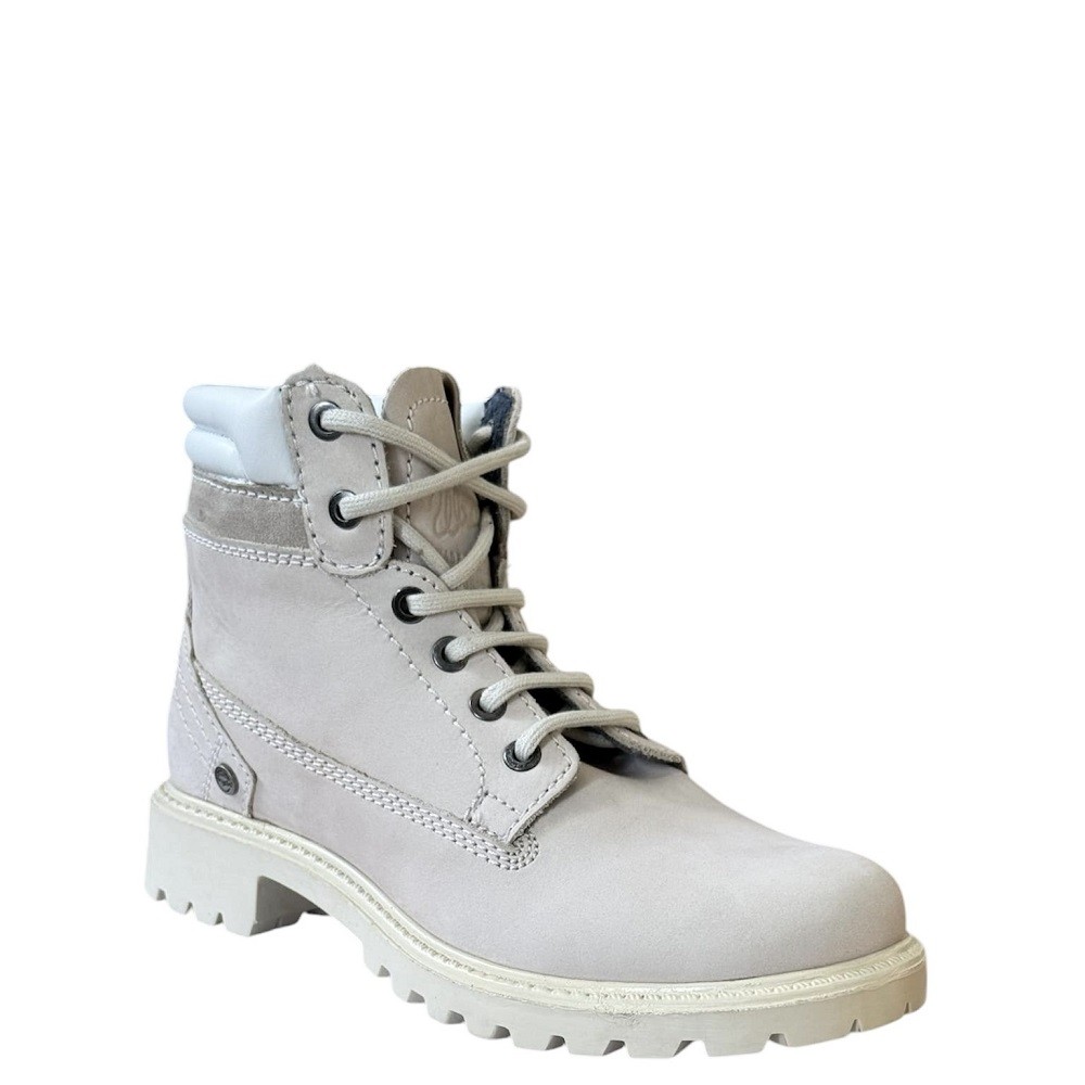 WRANGLER</br>Γυναικεία Μποτάκια Εκρού Nubuck WL172500-182 CREEK Wrangler