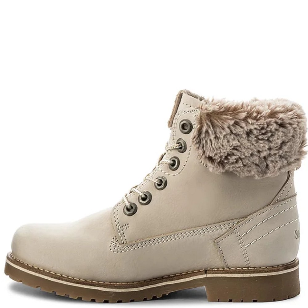 WRANGLER</br>Γυναικεία Μποτάκια Εκρού Nubuck WL172507-182 CREEK ALASCA Wrangler