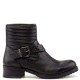 WRANGLER</br>Γυναικεία Μποτάκια Μαύρο Δέρμα WL182584-062 FIRE BIKER Wrangler