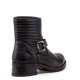 WRANGLER</br>Γυναικεία Μποτάκια Μαύρο Δέρμα WL182584-062 FIRE BIKER Wrangler