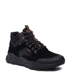 Ανδρικά Μποτάκια Μαύρο Suede CROSSY MID WM12100A-062 Wrangler