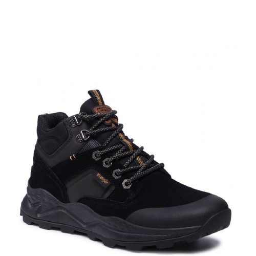 Ανδρικά Μποτάκια Μαύρο Suede CROSSY MID WM12100A-062 Wrangler Ανδρικά Μποτάκια Μαύρο Suede CROSSY MID WM12100A-062 Wrangler