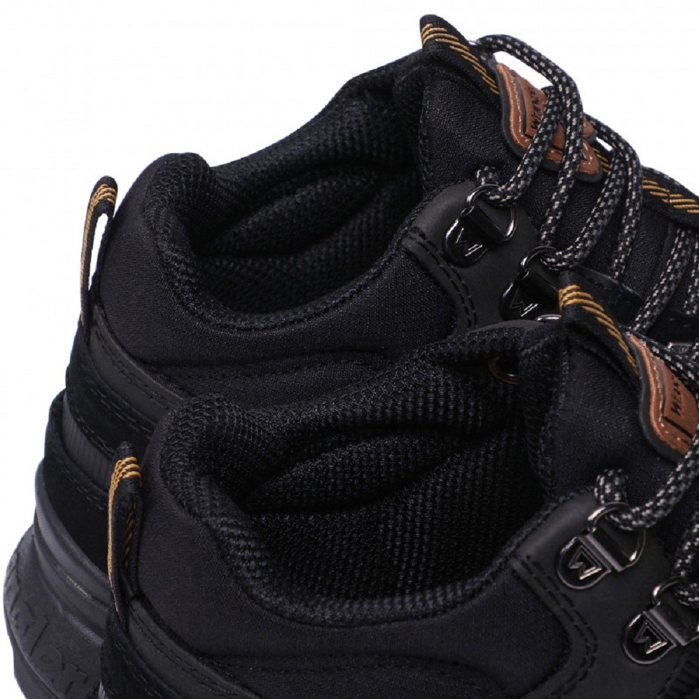 WRANGLER</br>Ανδρικά Μποτάκια Μαύρο Suede CROSSY MID WM12100A-062 Wrangler