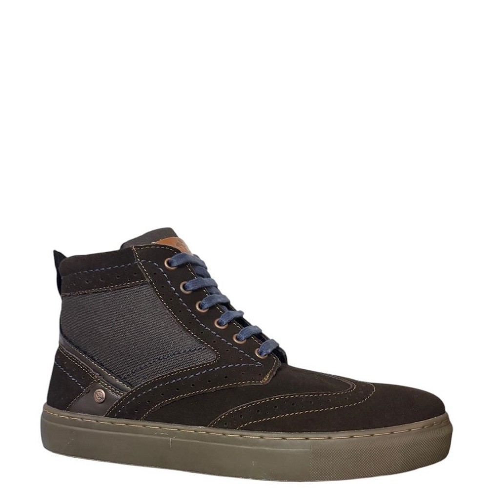 WRANGLER</br>Ανδρικά Μποτάκια Καφέ Suede RIC MID WM152121-30 Wrangler