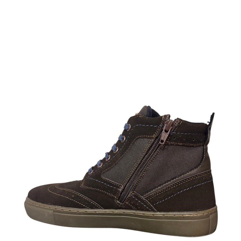 WRANGLER</br>Ανδρικά Μποτάκια Καφέ Suede RIC MID WM152121-30 Wrangler