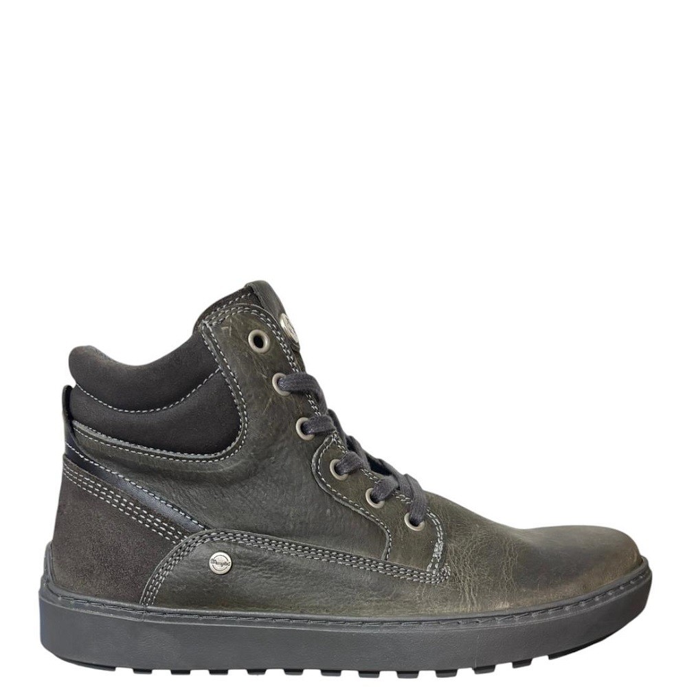 WRANGLER</br>Ανδρικά Μποτάκια Γκρι Δέρμα HISTORIC WM162010-096 Wrangler