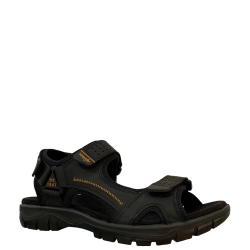 Ανδρικά Πέδιλα Μαύρο Δέρμα CLIFF OUTDOOR WM21133A-062 Wrangler