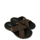 WRANGLER</br>Ανδρικές Παντόφλες Καφέ Δέρμα CLIFF CROSS WM21132A-030 Wrangler