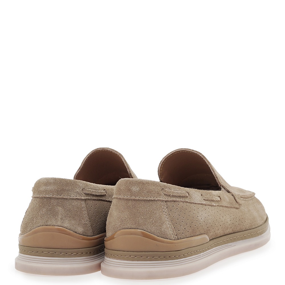 RENATO GARINI</br>Renato Garini WT0702-1-3 Ανδρικά Μοκασίνια/Loafers Μπεζ Σκούρο Suede