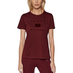 Γυναικείο T-shirt Μπορντό WW0WW31772-VLP Tommy Hilfiger