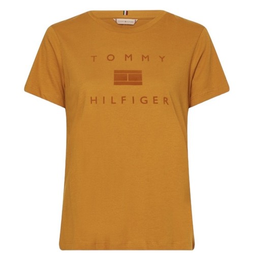 Γυναικείο T-shirt Κάμελ WW0WW31772-KD0 Tommy Hilfiger Γυναικείο T-shirt Κάμελ WW0WW31772-KD0 Tommy Hilfiger