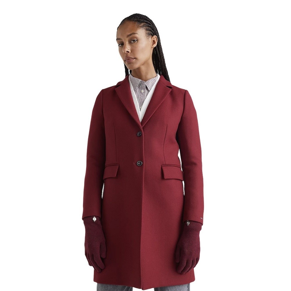 TOMMY HILFIGER</br>Γυναικείο Παλτό Κόκκινο WW0WW35926-XJS Tommy Hilfiger