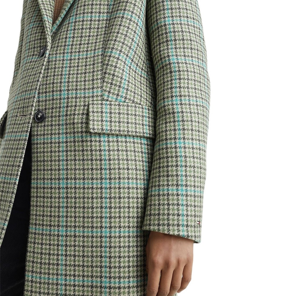 TOMMY HILFIGER</br>Γυναικείο Παλτό Πράσινο WW0WW35927-0Ν5 Tommy Hilfiger