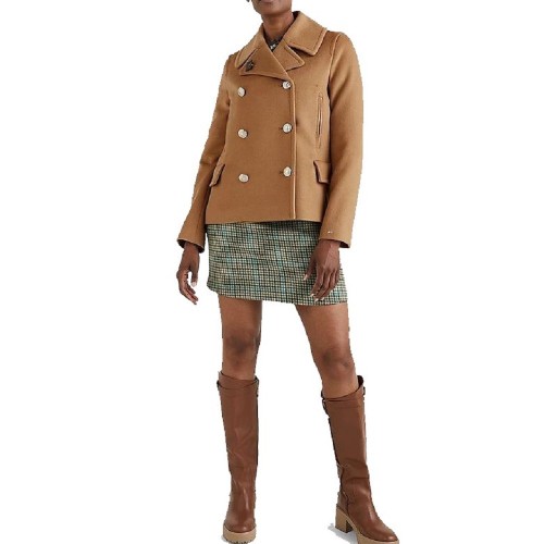 Γυναικείο Παλτό Κάμελ WW0WW35931-GW8 Tommy Hilfiger Γυναικείο Παλτό Κάμελ WW0WW35931-GW8 Tommy Hilfiger
