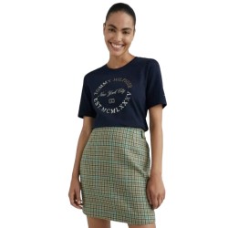 Γυναικείο T-shirt Μπλε WW0WW36038-DW5 Tommy Hilfiger