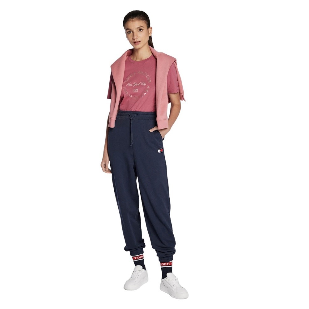 TOMMY HILFIGER</br>Γυναικείο T-shirt Ροζ WW0WW36038-VK2 Tommy Hilfiger TOMMY HILFIGER</br>Γυναικείο T-shirt Ροζ WW0WW36038-VK2 Tommy Hilfiger