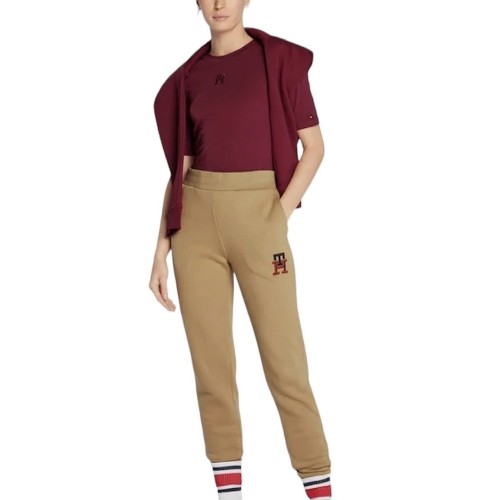 Γυναικείο T-shirt Μπορντό WW0WW37438-XJS Tommy Hilfiger Γυναικείο T-shirt Μπορντό WW0WW37438-XJS Tommy Hilfiger