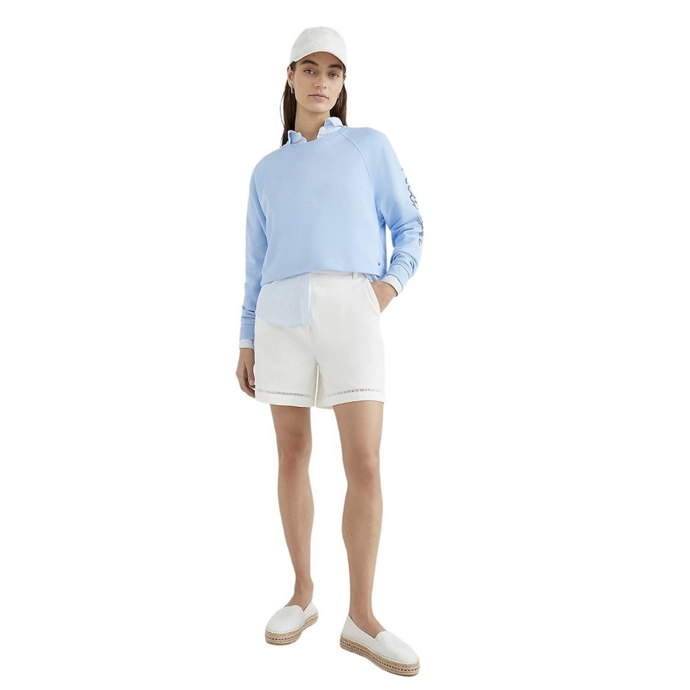 TOMMY HILFIGER</br>Γυναικείο Φούτερ Γαλάζιο WW0WW37794-C1Z Tommy Hilfiger TOMMY HILFIGER</br>Γυναικείο Φούτερ Γαλάζιο WW0WW37794-C1Z Tommy Hilfiger