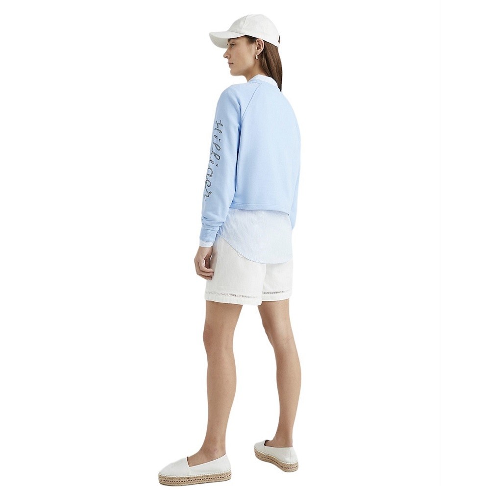 TOMMY HILFIGER</br>Γυναικείο Φούτερ Γαλάζιο WW0WW37794-C1Z Tommy Hilfiger TOMMY HILFIGER</br>Γυναικείο Φούτερ Γαλάζιο WW0WW37794-C1Z Tommy Hilfiger