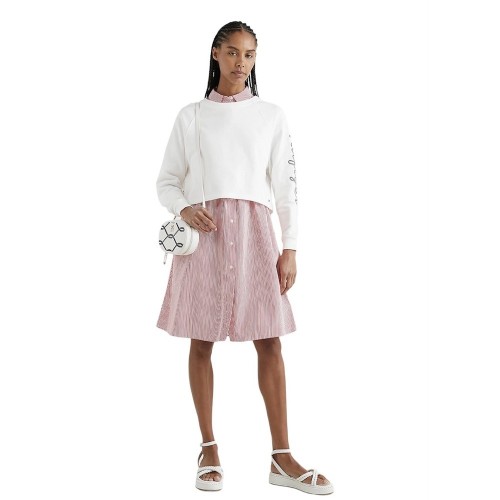 Γυναικείο Φούτερ Εκρού WW0WW37794-YBL Tommy Hilfiger Γυναικείο Φούτερ Εκρού WW0WW37794-YBL Tommy Hilfiger