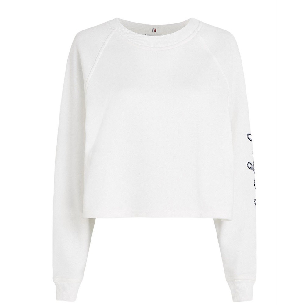 TOMMY HILFIGER</br>Γυναικείο Φούτερ Εκρού WW0WW37794-YBL Tommy Hilfiger TOMMY HILFIGER</br>Γυναικείο Φούτερ Εκρού WW0WW37794-YBL Tommy Hilfiger