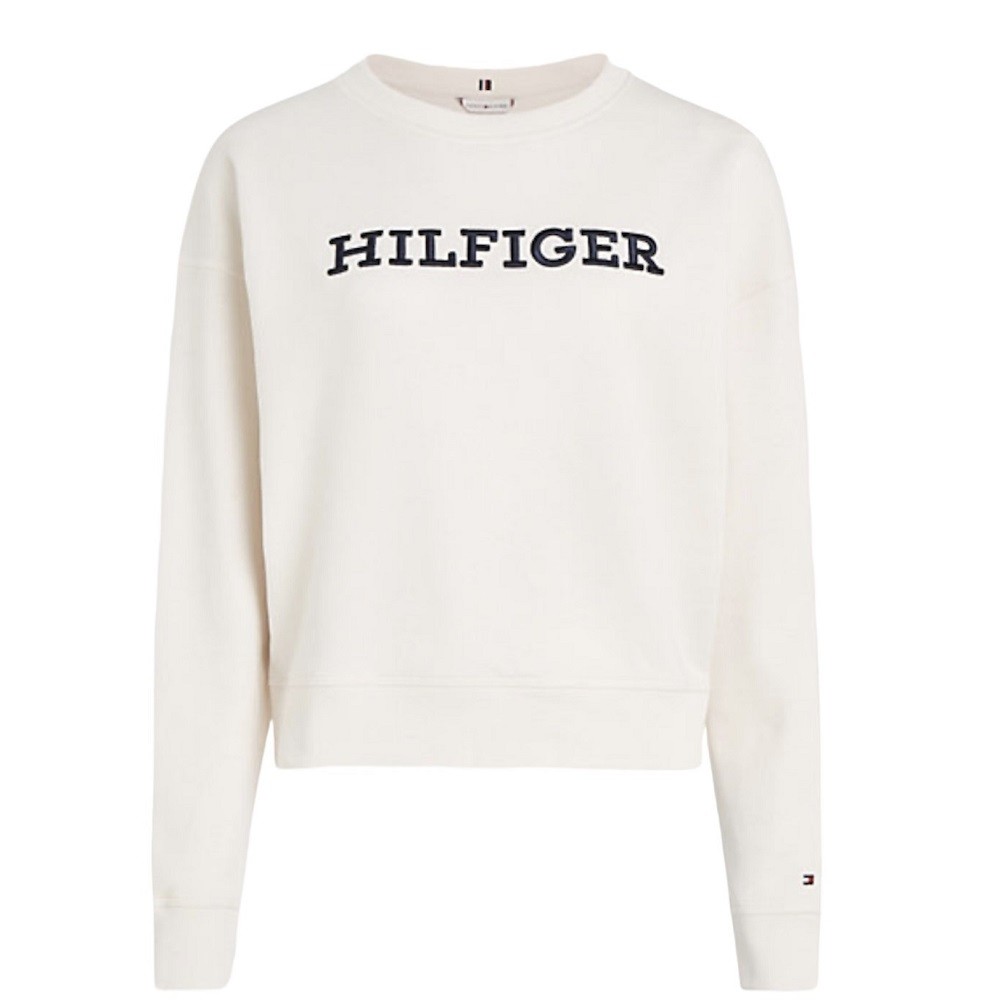 TOMMY HILFIGER</br>Γυναικείο Φούτερ Εκρού WW0WW38860-AC0 Tommy Hilfiger TOMMY HILFIGER</br>Γυναικείο Φούτερ Εκρού WW0WW38860-AC0 Tommy Hilfiger
