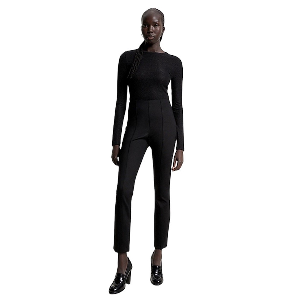 TOMMY HILFIGER</br>Γυναικείο Παντελόνι Μαύρο WW0WW39721-BDS Tommy Hilfiger TOMMY HILFIGER</br>Γυναικείο Παντελόνι Μαύρο WW0WW39721-BDS Tommy Hilfiger