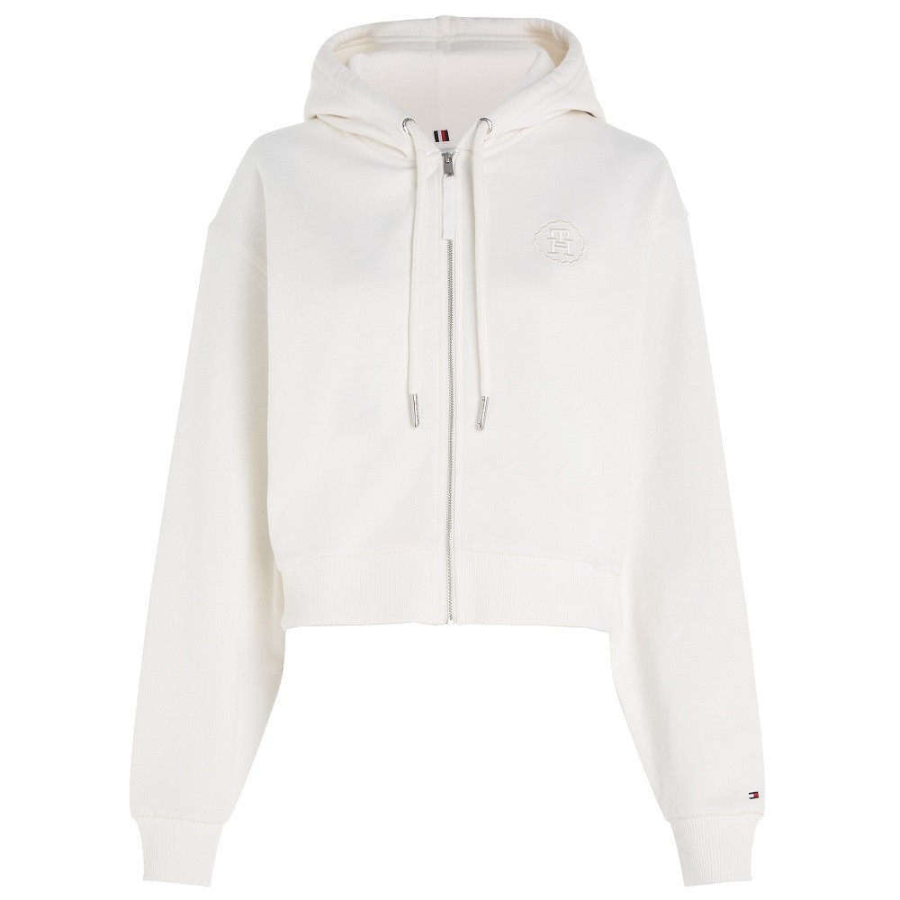 TOMMY HILFIGER</br>Γυναικεία Ζακέτα Φούτερ Εκρού WW0WW39797-YBH Tommy Hilfiger TOMMY HILFIGER</br>Γυναικεία Ζακέτα Φούτερ Εκρού WW0WW39797-YBH Tommy Hilfiger