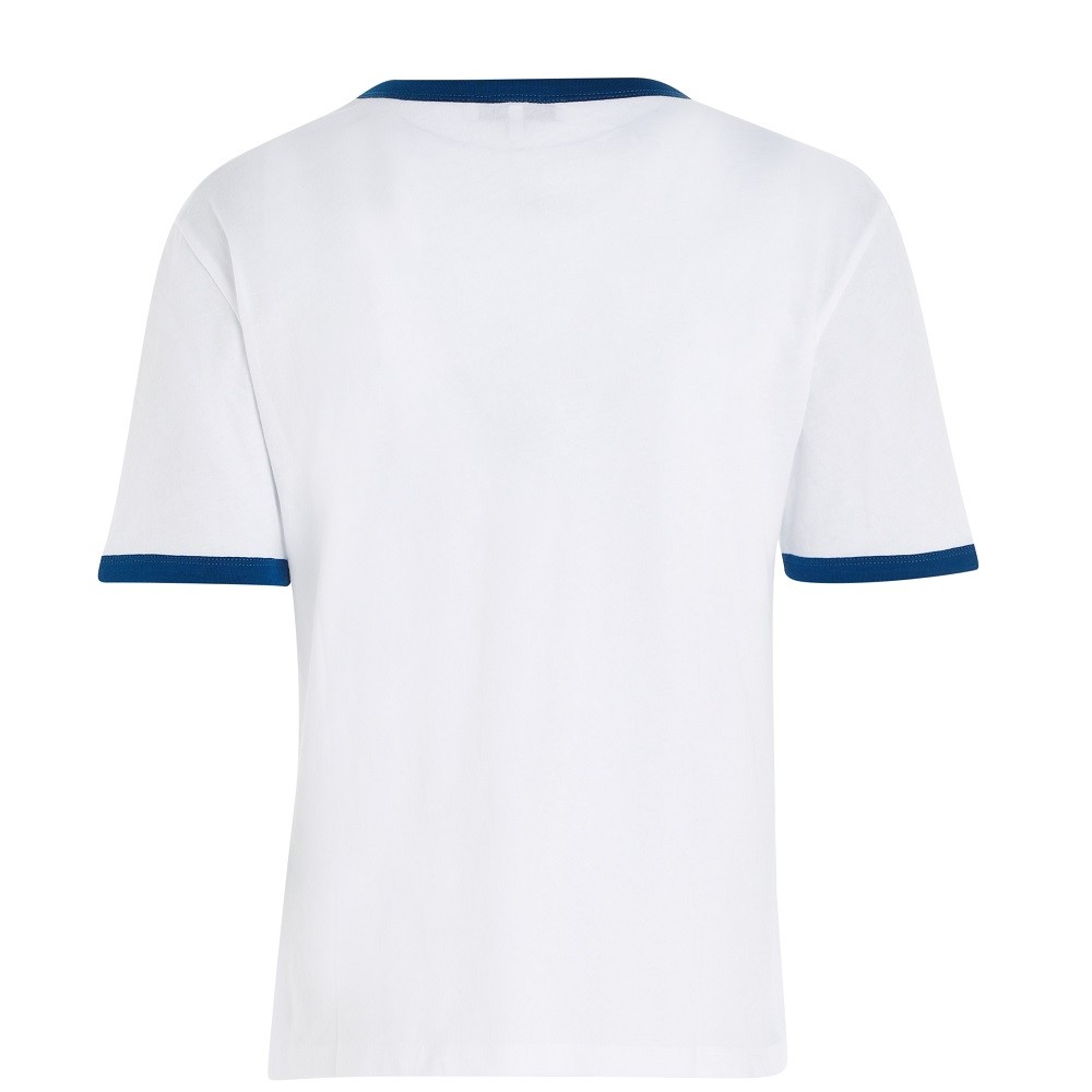 TOMMY HILFIGER</br>Γυναικείο T-shirt Λευκό/Μπλε WW0WW39834-YCF Tommy Hilfiger TOMMY HILFIGER</br>Γυναικείο T-shirt Λευκό/Μπλε WW0WW39834-YCF Tommy Hilfiger