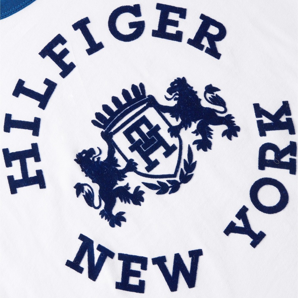 TOMMY HILFIGER</br>Γυναικείο T-shirt Λευκό/Μπλε WW0WW39834-YCF Tommy Hilfiger TOMMY HILFIGER</br>Γυναικείο T-shirt Λευκό/Μπλε WW0WW39834-YCF Tommy Hilfiger