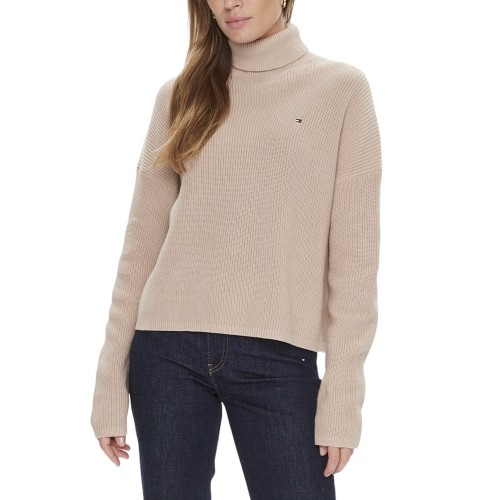 Γυναικείο Πουλόβερ Μπεζ WW0WW39902-AB0 Tommy Hilfiger Γυναικείο Πουλόβερ Μπεζ WW0WW39902-AB0 Tommy Hilfiger