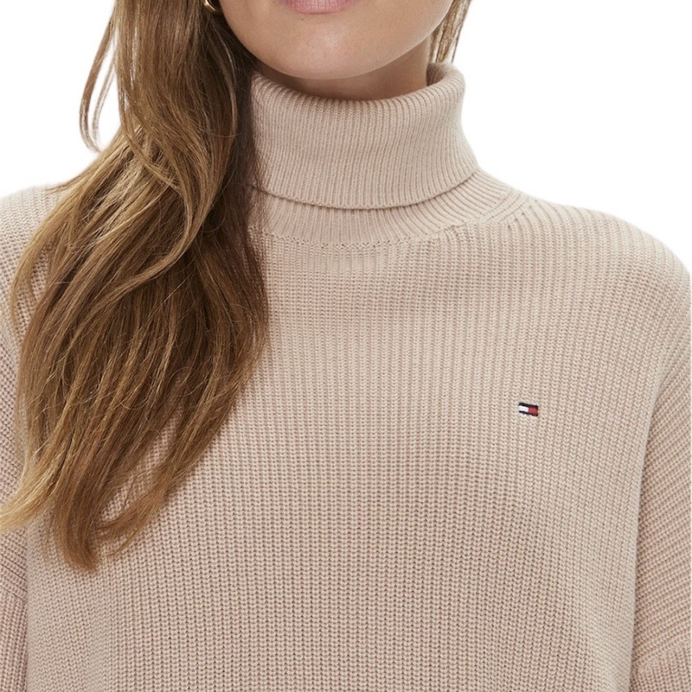 TOMMY HILFIGER</br>Γυναικείο Πουλόβερ Μπεζ WW0WW39902-AB0 Tommy Hilfiger TOMMY HILFIGER</br>Γυναικείο Πουλόβερ Μπεζ WW0WW39902-AB0 Tommy Hilfiger