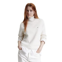 Γυναικείο Πουλόβερ Εκρού WW0WW39902-YBH Tommy Hilfiger