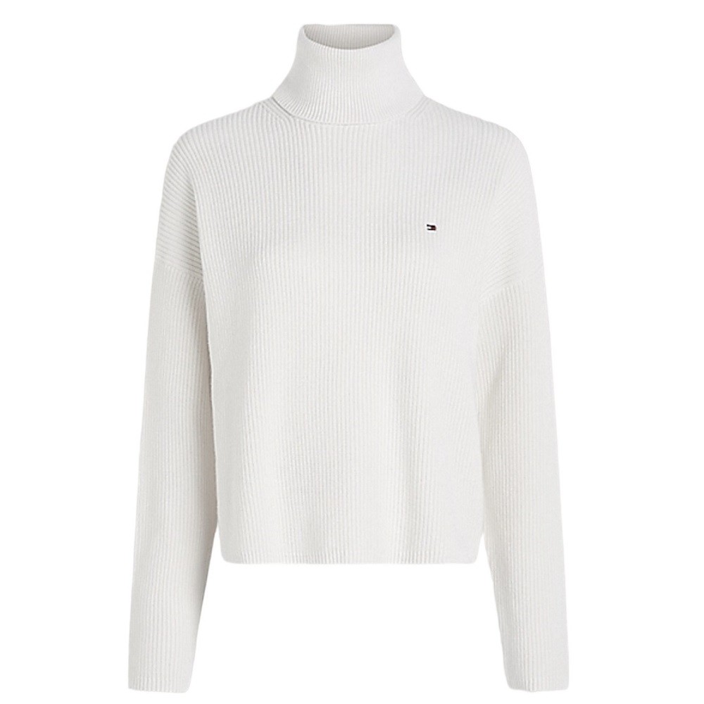 TOMMY HILFIGER</br>Γυναικείο Πουλόβερ Εκρού WW0WW39902-YBH Tommy Hilfiger TOMMY HILFIGER</br>Γυναικείο Πουλόβερ Εκρού WW0WW39902-YBH Tommy Hilfiger