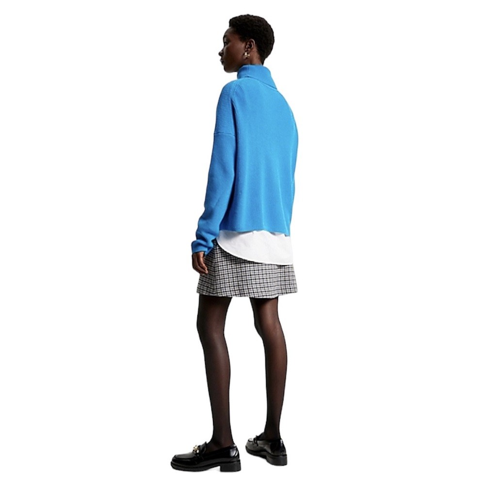 TOMMY HILFIGER</br>Γυναικείο Πουλόβερ Γαλάζιο WW0WW39902-CZU Tommy Hilfiger TOMMY HILFIGER</br>Γυναικείο Πουλόβερ Γαλάζιο WW0WW39902-CZU Tommy Hilfiger