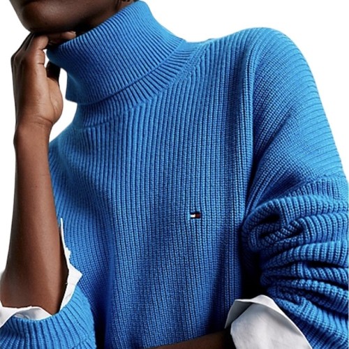 Γυναικείο Πουλόβερ Γαλάζιο WW0WW39902-CZU Tommy Hilfiger Γυναικείο Πουλόβερ Γαλάζιο WW0WW39902-CZU Tommy Hilfiger