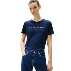 Γυναικείο T-shirt Μπλε Regular WW0WW40276-C1G Tommy Hilfiger