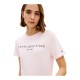 TOMMY HILFIGER</br>Tommy Hilfiger WW0WW40276-TOG Γυναικείο T-shirt Ροζ Reg Corp Logo C-nk Ss