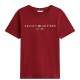 TOMMY HILFIGER</br>Γυναικείο T-shirt Μπορντό Regular WW0WW40276-XIT Tommy Hilfiger TOMMY HILFIGER</br>Γυναικείο T-shirt Μπορντό Regular WW0WW40276-XIT Tommy Hilfiger