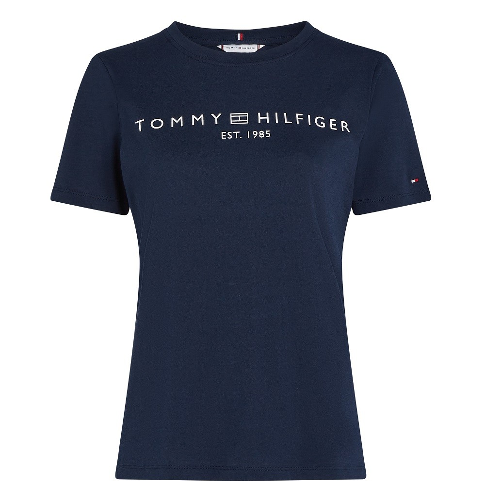 TOMMY HILFIGER</br>Γυναικείο T-shirt Μπλε Regular WW0WW40276-C1G Tommy Hilfiger TOMMY HILFIGER</br>Γυναικείο T-shirt Μπλε Regular WW0WW40276-C1G Tommy Hilfiger