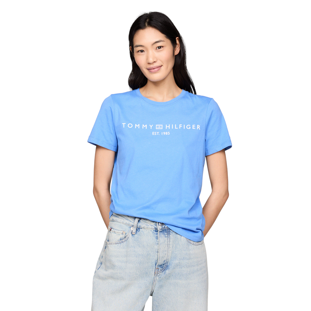TOMMY HILFIGER</br>Γυναικείο T-shirt Γαλάζιο WW0WW40276-C30 Tommy Hilfiger