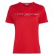 TOMMY HILFIGER</br>Γυναικείο T-shirt Κόκκινο Regular WW0WW40276-XLG Tommy Hilfiger TOMMY HILFIGER</br>Γυναικείο T-shirt Κόκκινο Regular WW0WW40276-XLG Tommy Hilfiger