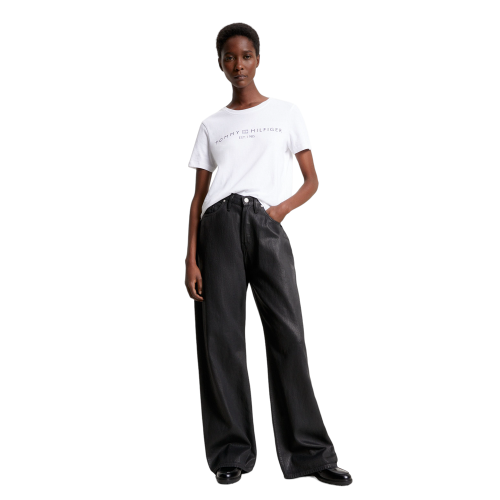 Γυναικείο T-shirt Λευκό Regular WW0WW40276-YCF Tommy Hilfiger