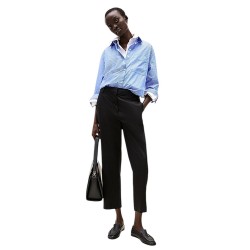 Γυναικείο Παντελόνι Μαύρο Slim Straight Co Chino WW0WW40504-BDS Tommy Hilfiger