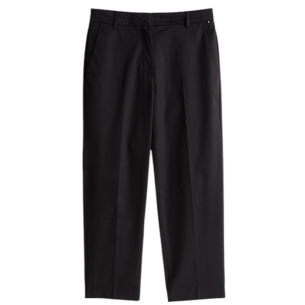 TOMMY HILFIGER</br>Γυναικείο Παντελόνι Μαύρο Slim Straight Co Chino WW0WW40504-BDS Tommy Hilfiger TOMMY HILFIGER</br>Γυναικείο Παντελόνι Μαύρο Slim Straight Co Chino WW0WW40504-BDS Tommy Hilfiger