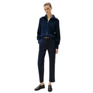 Γυναικείο Παντελόνι Μπλε Slim Straight Co Chino WW0WW40504-C1G Tommy Hilfiger