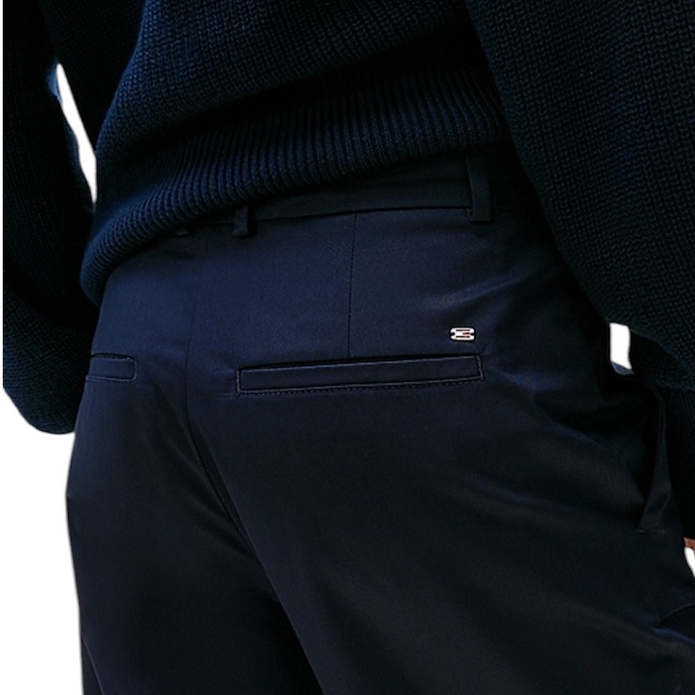 TOMMY HILFIGER</br>Γυναικείο Παντελόνι Μπλε Slim Straight Co Chino WW0WW40504-C1G Tommy Hilfiger TOMMY HILFIGER</br>Γυναικείο Παντελόνι Μπλε Slim Straight Co Chino WW0WW40504-C1G Tommy Hilfiger