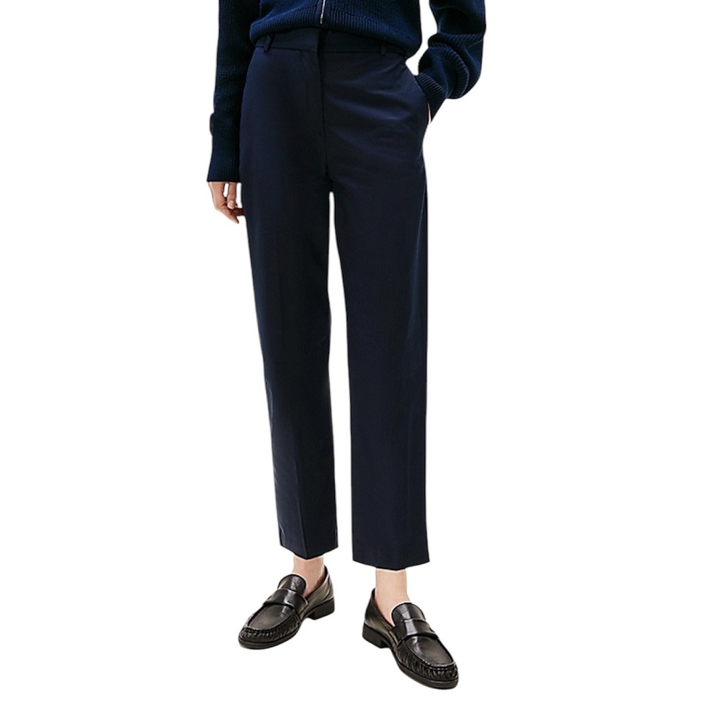 TOMMY HILFIGER</br>Γυναικείο Παντελόνι Μπλε Slim Straight Co Chino WW0WW40504-C1G Tommy Hilfiger TOMMY HILFIGER</br>Γυναικείο Παντελόνι Μπλε Slim Straight Co Chino WW0WW40504-C1G Tommy Hilfiger