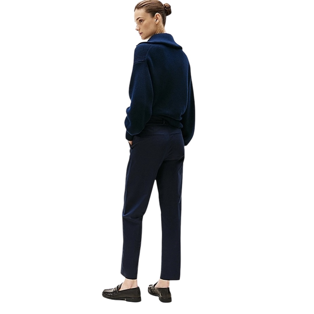 TOMMY HILFIGER</br>Γυναικείο Παντελόνι Μπλε Slim Straight Co Chino WW0WW40504-C1G Tommy Hilfiger TOMMY HILFIGER</br>Γυναικείο Παντελόνι Μπλε Slim Straight Co Chino WW0WW40504-C1G Tommy Hilfiger